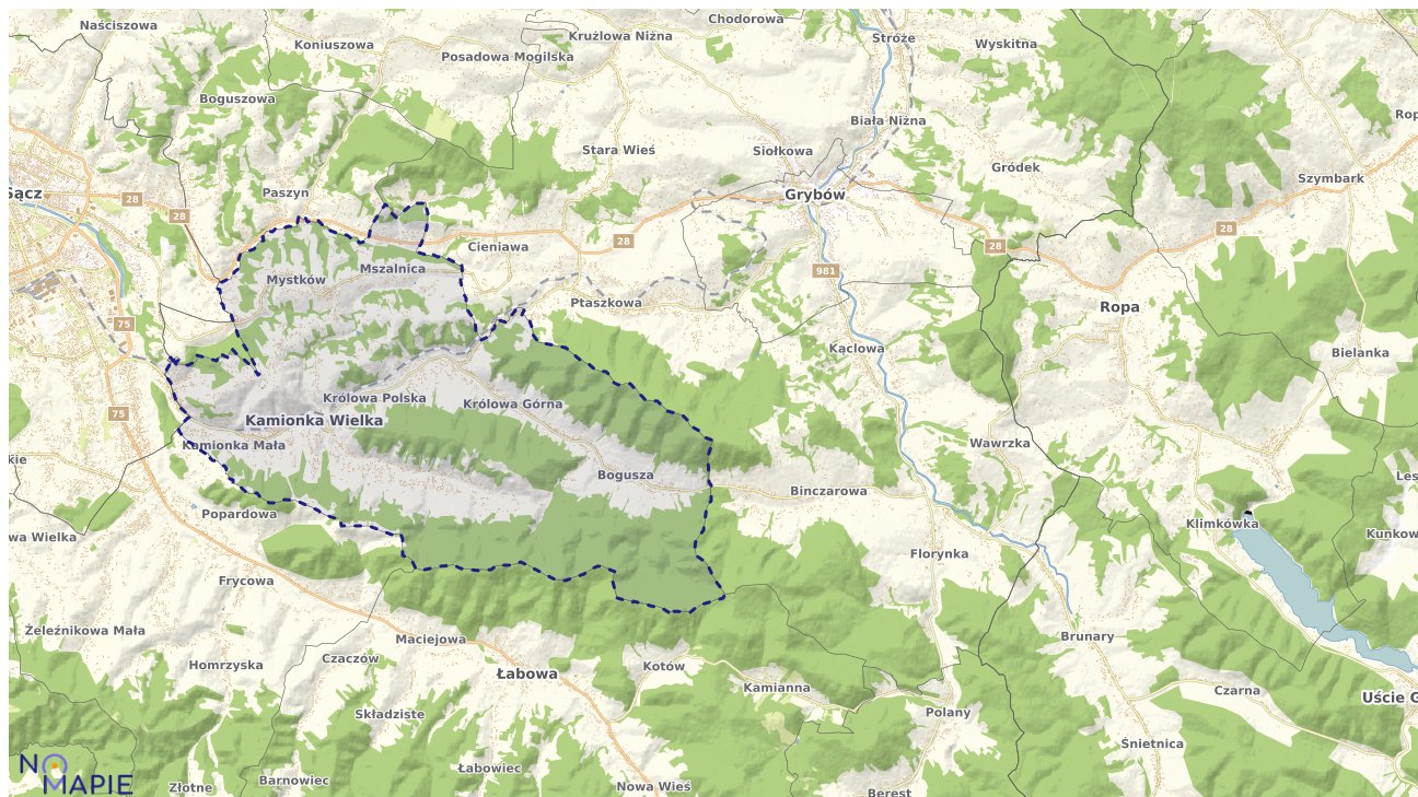 Mapa uzbrojenia terenu Kamionki Wielkiej